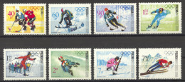 Poland, 1968, Olympic Winter Games Grenoble, Sports, MNH, Michel 1820-1827 - Ungebraucht