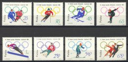 Poland, 1964, Olympic Winter Games Innsbruck, Sports, MNH, Michel 1457-1464A - Unused Stamps