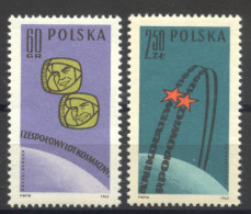 Poland, 1962, Space, Vostok, MNH, Michel 1350-1351 - Nuevos