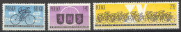 Poland, 1962, Cycling For Peace, Sports, MNH, Michel 1306-1308 - Nuevos