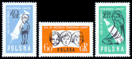 Poland, 1961, UNICEF, United Nations, MNH, Michel 1572-1574 - Ongebruikt