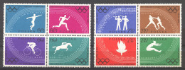 Poland, 1960, Olympic Summer Games Rome, Discus, Running, Cycling, Equestrian, Boxing, Far Jump, MNH, Michel 1166-1173A - Nuovi