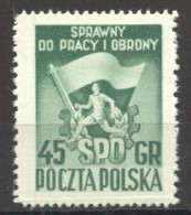 Poland, 1951, Spartakiade, Sports, MLH, Michel 705A - Neufs