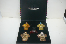 SONIA RYKIEL: "COFFRET 5 MINIS  /// PAS NEUF MAIS BON ETAT  GENERAL //MANGOPAY OBLIGATOIRE /// LIRE ET VOIR !! - Miniaturas Mujer (sin Caja)