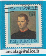 USATI ITALIA 1969 - Ref.0249 "MACCHIAVELLI" 1 Val. - - 1961-70: Oblitérés