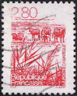 France Poste Obl Yv:2952 Mi:3097 Camargue (Lign.Ondulées) (Thème) - Cows