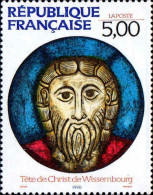 France Poste N** Yv:2637 Mi:2782 Tête De Christ De Wissembourg Vitrail (Thème) - Vetri & Vetrate