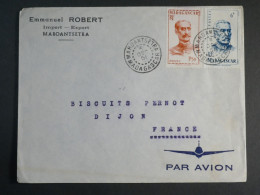 DM 8  MADAGASCAR    LETTRE   RECO  1939 PETIT BUREAU  MAROENTSETRA FRANCE   ++AFF. INTERESSANT+++ - Storia Postale