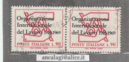 USATI ITALIA 1969 - Ref.0251B "ORGANIZZAZIONE DEL LAVORO" Serie Di 2 Val. - - 1961-70: Oblitérés