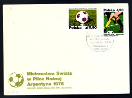 LETTRE DE LA POLOGNE - THÈME FOOTBALL - ARGENTINE 1978 -  - 1978 – Argentine