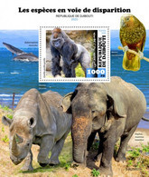 Djibouti 2020, Animals In Danger, Gorilla, Parrot, Whales, BF - Pappagalli & Tropicali