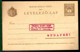 HONGRIE - ENTIER POSTAL - GANZSACHE - POSTAL STATIONARY - Postal Stationery