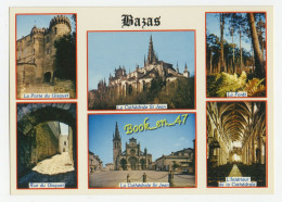 {87418} 33 Gironde Bazas , Multivues ; Cathédrale Saint Jean , Porte Du Gisquet , Rue Du Gisquet , Forêt - Bazas