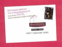 Lettre De 2009 Pour La France - YT N° 843 - Fleur De Tiaré - Monoï - Storia Postale