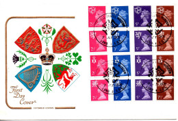 UK, GB, Great Britain, FDC, 1971, Queen Elizabeth, Regional Issues, Definitives - Non Classificati