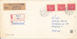 Czechoslovakia Registered Cover 12-3-1986 ??? - Briefe U. Dokumente