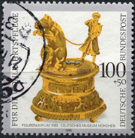 RFA Poste Obl Yv:1466 Mi:1634 Wohlfahrtspflege Figurenuhr (cachet Rond) (Thème) - Relojería