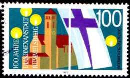 RFA Poste Obl Yv:1299 Mi:1467 Diakonenanstalt Rummelsberg (cachet Rond) (Thème) - Kirchen U. Kathedralen