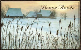 FETES - VOEUX - Nouvel An - Bonne Année - Des Maisons En Pleine Neige - Neige - Carte Postale Ancienne - Nouvel An