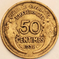 France - 50 Centimes 1932 Closed 9, KM# 894.1 (#4045) - 50 Centimes