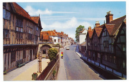 CPSM Dentelée 9 X 14 Grande Bretagne Angleterre (112) WARWICK High Street  La Grande Rue Maisons à Colombages - Warwick