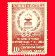 VENEZUELA - Usato - 1959 - 8° Giochi Centroamericani E Dei Caraibi - 10 - P. Aerea - Venezuela