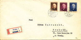 Czechoslovakia Registered Cover 16-11-1948 - Covers & Documents