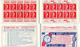 FRANCE - Carnet Série 7-55 SHD Horlogerie Montre Neuf ** - 15f Muller Rouge - N° Y&T 1011-C9 Ou N° Maury 295 - Oude : 1906-1965