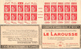 FRANCE - Carnet Série 317 Date 12.2.34 Larousse Neuf ** - 50c Paix Rouge IIA - N° Y&T 283 C32 Ou N° Maury 195 - Alte : 1906-1965