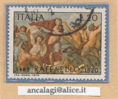 USATI ITALIA 1970 - Ref.0254 "RAFFAELLO SANZIO" 1 Val. - - 1961-70: Oblitérés