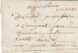 8 MARQUES POSTALES 70 Saône Et Loire (aujourd'hui 71)- Charolles, Louhans, Digoin, Tournus, Couches, Sennecey & Perrecy - 1701-1800: Vorläufer XVIII