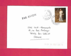 Lettre De 2000 Pour La France - YT N° 619 - Robe Traditionnelle - Storia Postale