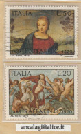 USATI ITALIA 1970 - Ref.0254D "RAFFAELLO SANZIO" Serie Di 2 Val. - - 1961-70: Oblitérés