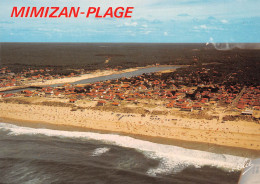 MIMIZAN PLAGE  Vue Générale Vers La Plage Sud. Au Fond, La Papeterie     19 (scan Recto Verso)MH2962 - Mimizan Plage