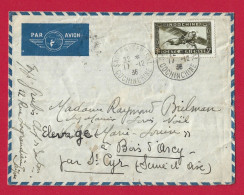 !!! INDOCHINE, LETTRE PAR AVION DE SAIGON-CENTRAL, COCHINCHINE POUR LA FRANCE DE 1938 - Airmail