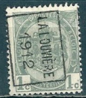 1844 Voorafstempeling Op Nr 81 - LA LOUVIERE 1912 - Positie B - Roller Precancels 1910-19