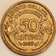 France - 50 Centimes 1937, KM# 894.1 (#4047) - 50 Centimes