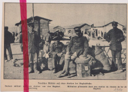 Oorlog Guerre 14/18 - Bagdad Chemin De Fer , Soldats, Deutches Militär - Orig. Knipsel Coupure Tijdschrift Magazine 1917 - Non Classés