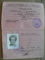 General Foreign Passport Ussr Lithuania 1988 Woman Many Cancels - Documenti Storici