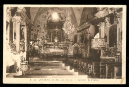 LUCERAM  Intérieur De L'église édition Rivazur - Lucéram