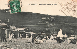 FRANCE - Etretat - Vue Sur La Plage à L'heure Du Bain - Animé - Carte Postale Ancienne - Etretat