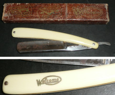 Rare Rasoir Coupe-choux Chou, Welcome Thiers, Beau Manche Incrusté, Razor - Altri & Non Classificati