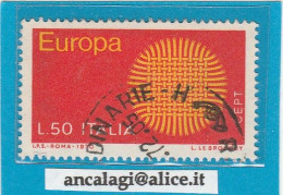 USATI ITALIA 1970 - Ref.0256 "EUROPA UNITA" 1 Val. - - 1961-70: Oblitérés