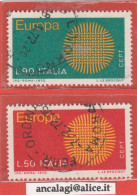 USATI ITALIA 1970 - Ref.0256C "EUROPA UNITA" Serie Di 2 Val. - - 1961-70: Used