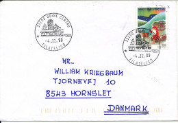 Italy Cover Sent To Denmark Udine 4-12-1999 Nice Single Franked Christmas Stamp - 1991-00: Marcofilie
