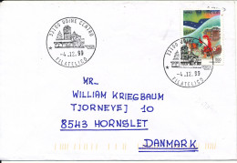 Italy Cover Sent To Denmark Udine 4-12-1999 Nice Single Franked Christmas Stamp - 1991-00: Storia Postale