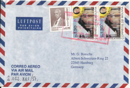 Bolivia Air Mail Cover Sent To Germany 16-8-1996 - Bolivie