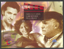 Spain, 2002, Film, Movies, Cinema, Espana Stamp Exhibition, MNH, Michel Block 107 - Nuevos