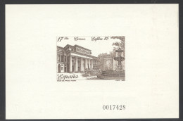 Spain, 1985, Exfilna Stamp Exhinition, Prado Museum, Imperforated Deluxe Sheet, MNH, Michel Block 28 - Souvenirbögen