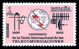 Spain, 1965, ITU, International Telecommunication Union, United Nations, MNH, Michel 1551 - Neufs